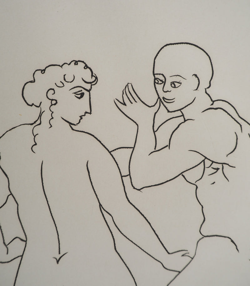 André DERAIN : Jeune couple se découvrant, Gravure originale (photo de détail 4) - Crédit photo : Galerie Art.Paris