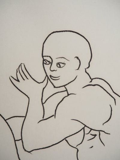 André DERAIN : Jeune couple se découvrant, Gravure originale (photo de détail 6) - Crédit photo : Galerie Art.Paris