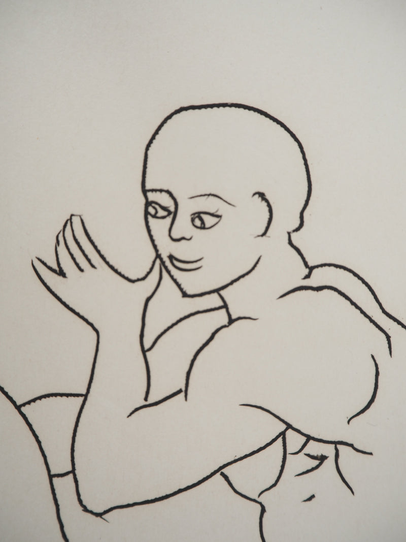 André DERAIN : Jeune couple se découvrant, Gravure originale (photo de détail 6) - Crédit photo : Galerie Art.Paris