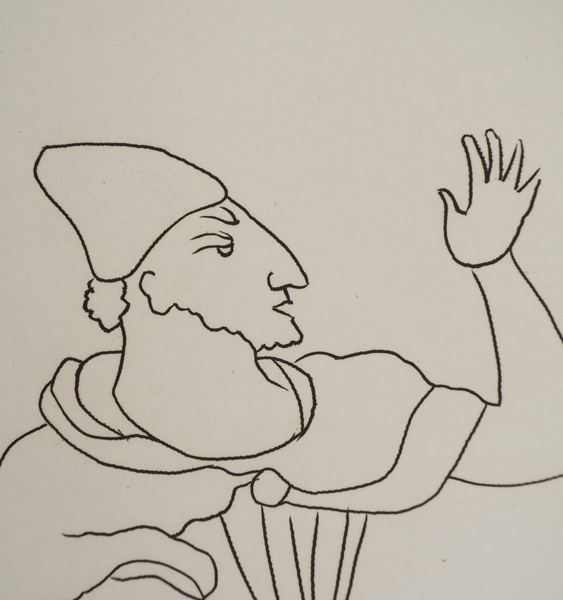 André DERAIN : Voyageurs se saluant, Gravure originale (photo de détail 5) - Crédit photo : Galerie Art.Paris