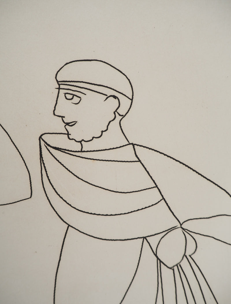 André DERAIN : Voyageurs se saluant, Gravure originale (photo de détail 6) - Crédit photo : Galerie Art.Paris