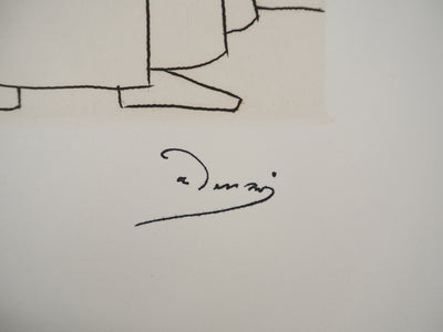 André DERAIN : Voyageurs se saluant, Gravure originale (photo de détail 2) - Crédit photo : Galerie Art.Paris