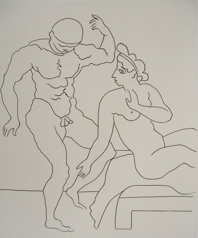 André DERAIN : L'athlète montrant sa force, Gravure originale (photo de détail 3) - Crédit photo : Galerie Art.Paris