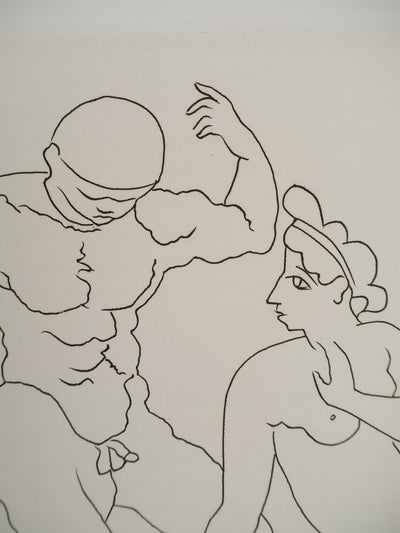 André DERAIN : L'athlète montrant sa force, Gravure originale (photo de détail 4) - Crédit photo : Galerie Art.Paris