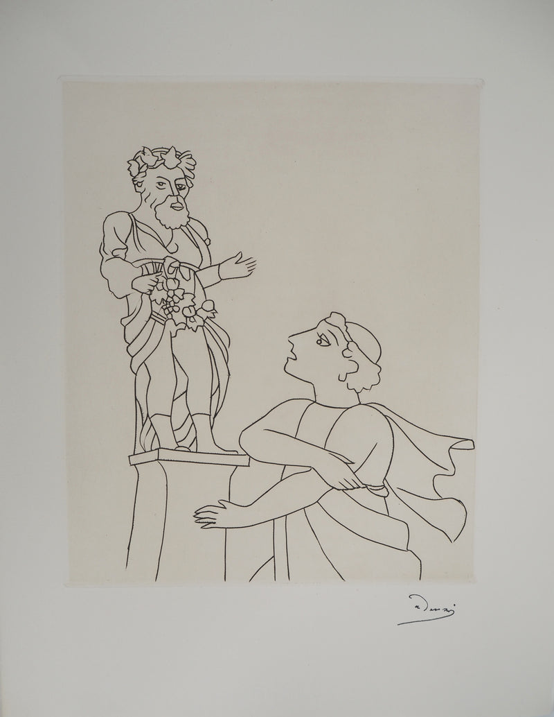 André DERAIN : Offrande au dieu du succès, Gravure originale (vue générale) - Crédit photo : Galerie Art.Paris