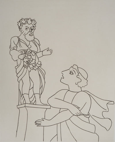 André DERAIN : Offrande au dieu du succès, Gravure originale (photo de détail 3) - Crédit photo : Galerie Art.Paris