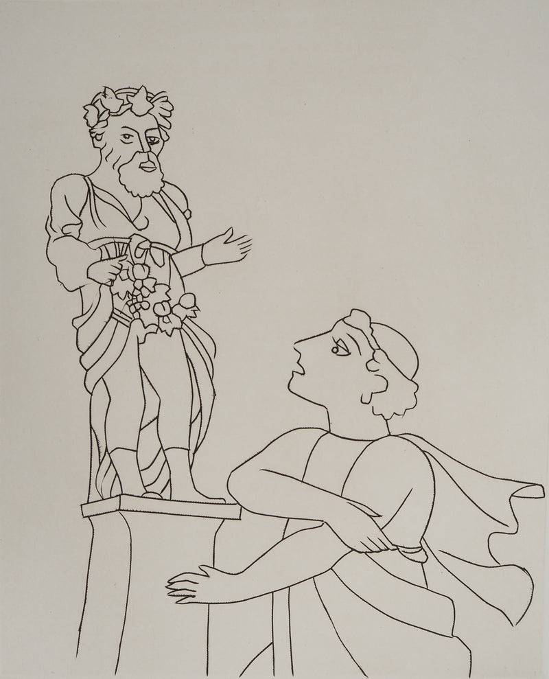 André DERAIN : Offrande au dieu du succès, Gravure originale (photo de détail 3) - Crédit photo : Galerie Art.Paris
