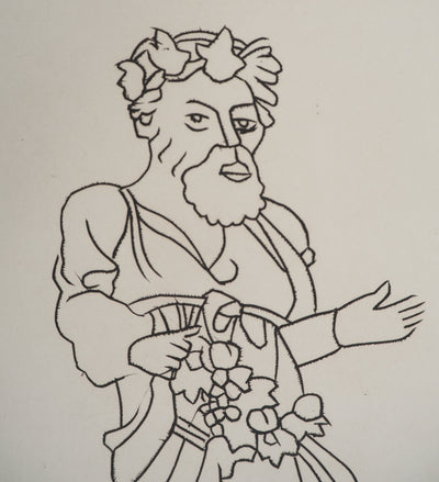 André DERAIN : Offrande au dieu du succès, Gravure originale (photo de détail 4) - Crédit photo : Galerie Art.Paris