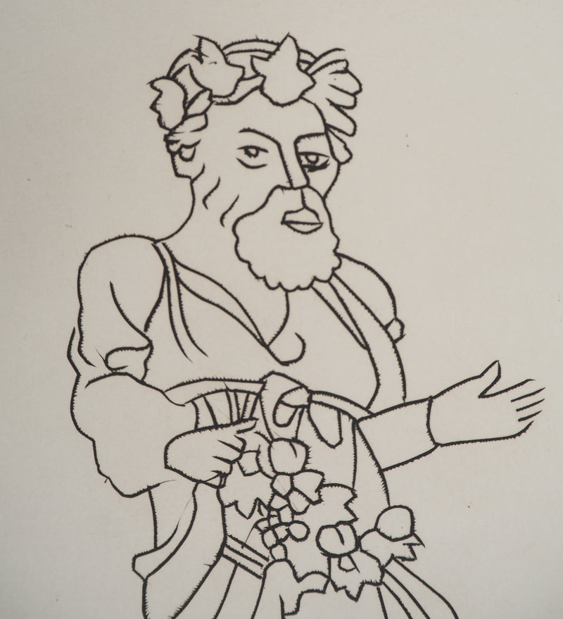 André DERAIN : Offrande au dieu du succès, Gravure originale (photo de détail 4) - Crédit photo : Galerie Art.Paris