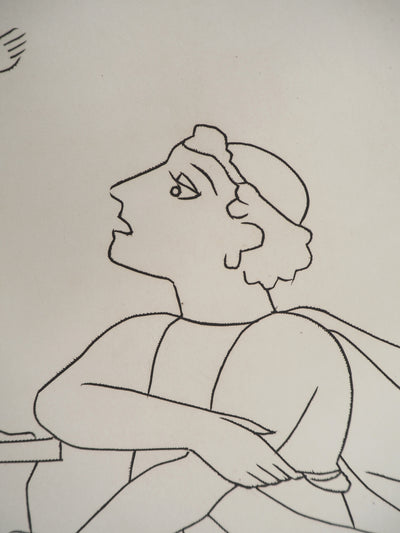 André DERAIN : Offrande au dieu du succès, Gravure originale (photo de détail 5) - Crédit photo : Galerie Art.Paris