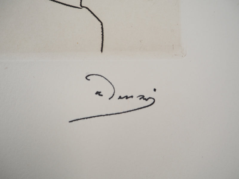 André DERAIN : Offrande au dieu du succès, Gravure originale (photo de détail 2) - Crédit photo : Galerie Art.Paris