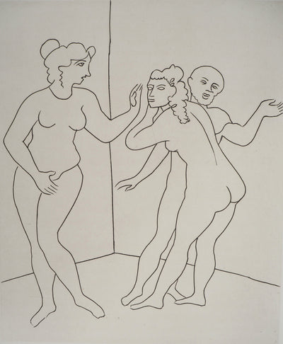 André DERAIN : Indiscrétions libertines, Gravure originale (photo de détail 3) - Crédit photo : Galerie Art.Paris