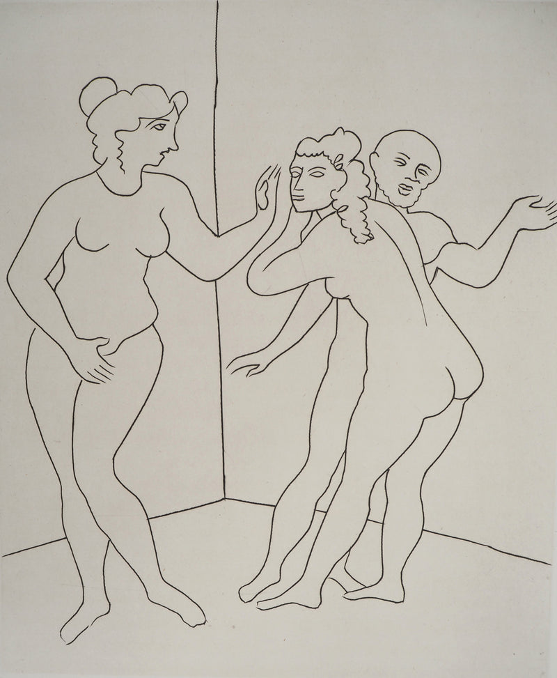 André DERAIN : Indiscrétions libertines, Gravure originale (photo de détail 3) - Crédit photo : Galerie Art.Paris