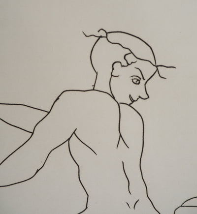André DERAIN : Le trio amoureux, Gravure originale (photo de détail 4) - Crédit photo : Galerie Art.Paris