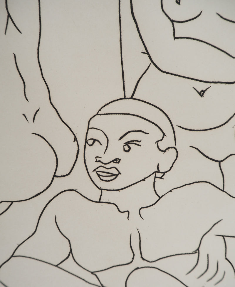 André DERAIN : Le trio amoureux, Gravure originale (photo de détail 6) - Crédit photo : Galerie Art.Paris