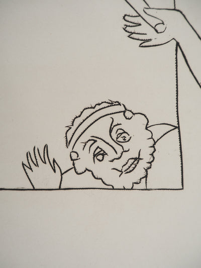 André DERAIN : Acteur sur scène et visiteur, Gravure originale (photo de détail 6) - Crédit photo : Galerie Art.Paris
