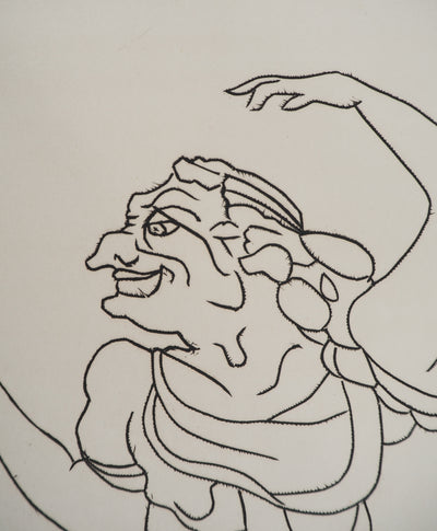 André DERAIN : Acteur sur scène et visiteur, Gravure originale (photo de détail 5) - Crédit photo : Galerie Art.Paris