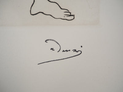 André DERAIN : Acteur sur scène et visiteur, Gravure originale (photo de détail 2) - Crédit photo : Galerie Art.Paris