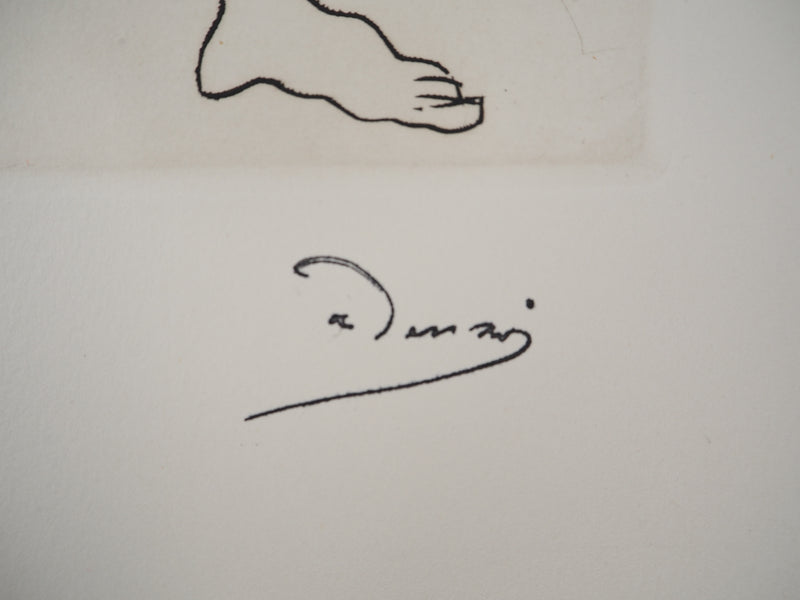 André DERAIN : Acteur sur scène et visiteur, Gravure originale (photo de détail 2) - Crédit photo : Galerie Art.Paris