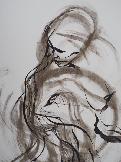Raymond MORETTI : La solitude, Lithographie originale (photo de détail 5) - Crédit photo : Galerie Art.Paris