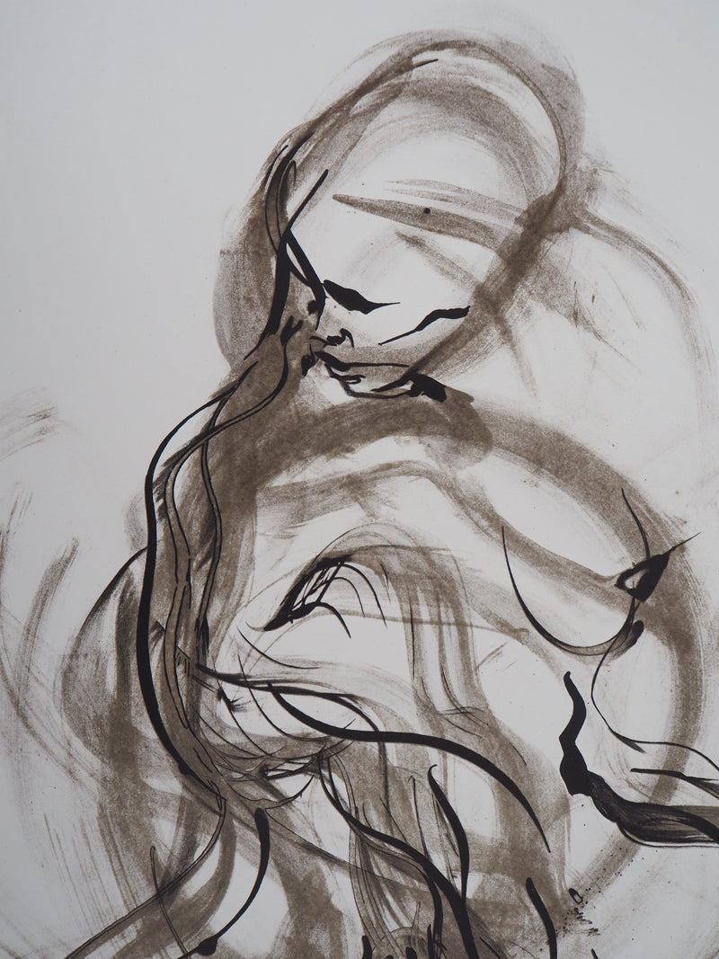 Raymond MORETTI : La solitude, Lithographie originale (photo de détail 5) - Crédit photo : Galerie Art.Paris