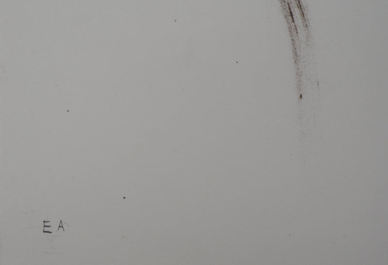 Raymond MORETTI : La solitude, Lithographie originale (photo de détail 4) - Crédit photo : Galerie Art.Paris