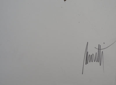 Raymond MORETTI : La solitude, Lithographie originale (photo de détail 2) - Crédit photo : Galerie Art.Paris