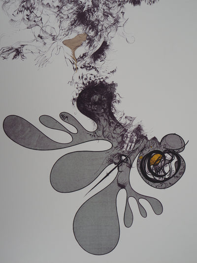 Raymond MORETTI : Masculin et féminin, Lithographie originale (photo de détail 3) - Crédit photo : Galerie Art.Paris