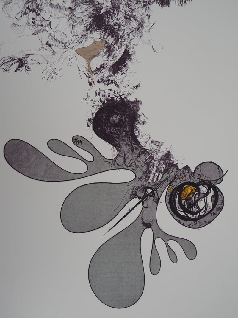 Raymond MORETTI : Masculin et féminin, Lithographie originale (photo de détail 3) - Crédit photo : Galerie Art.Paris