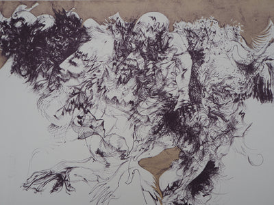 Raymond MORETTI : Masculin et féminin, Lithographie originale (photo de détail 6) - Crédit photo : Galerie Art.Paris