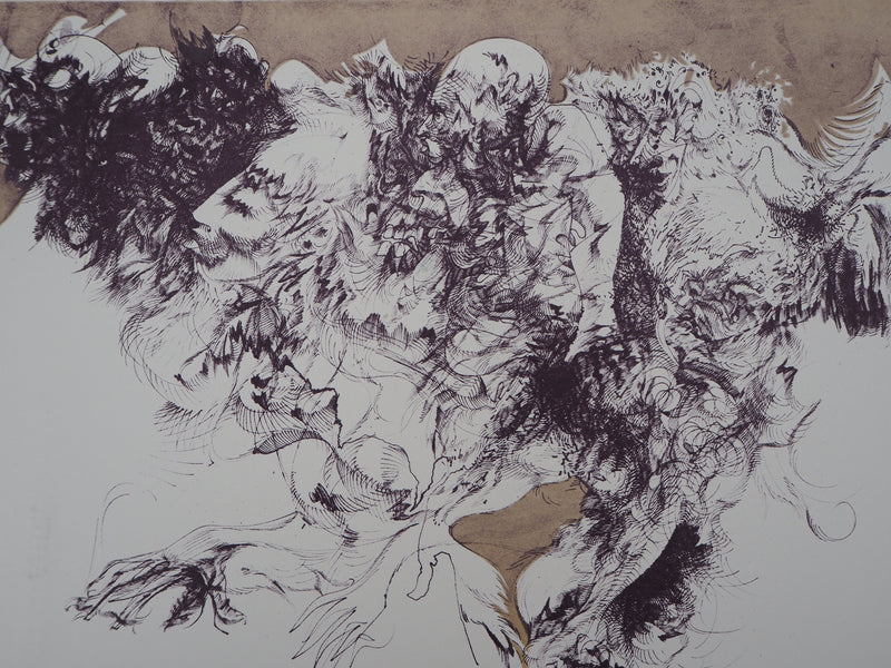 Raymond MORETTI : Masculin et féminin, Lithographie originale (photo de détail 6) - Crédit photo : Galerie Art.Paris