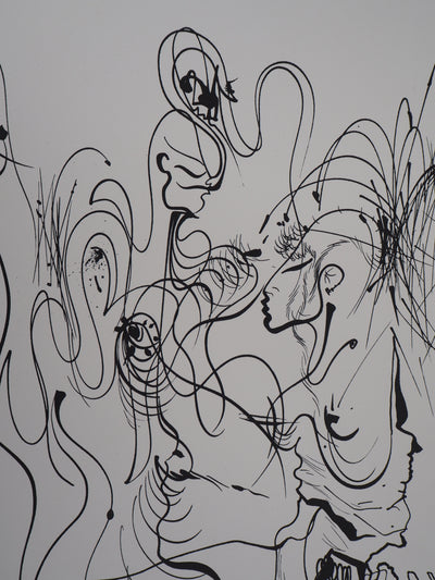 Raymond MORETTI : Silhouette féminine, Lithographie originale (photo de détail 4) - Crédit photo : Galerie Art.Paris
