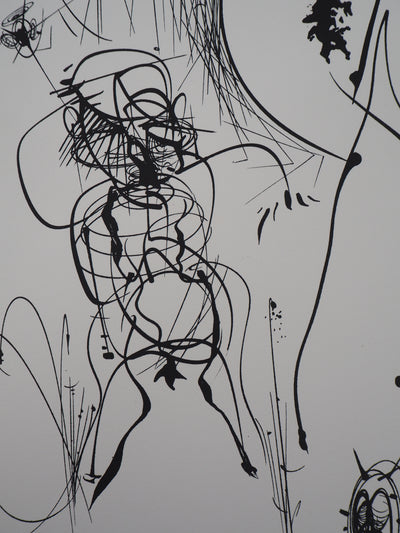 Raymond MORETTI : Silhouette féminine, Lithographie originale (photo de détail 5) - Crédit photo : Galerie Art.Paris