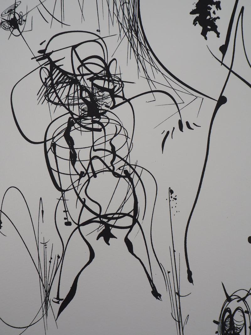 Raymond MORETTI : Silhouette féminine, Lithographie originale (photo de détail 5) - Crédit photo : Galerie Art.Paris