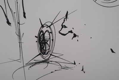 Raymond MORETTI : Silhouette féminine, Lithographie originale (photo de détail 6) - Crédit photo : Galerie Art.Paris