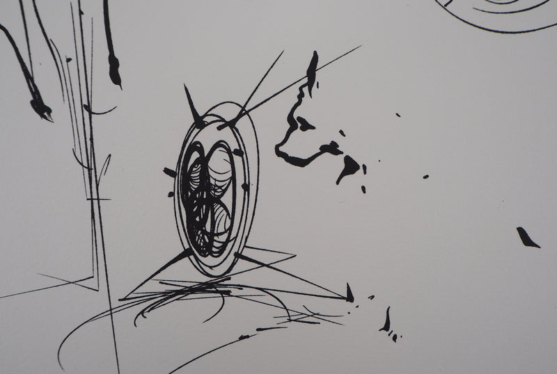Raymond MORETTI : Silhouette féminine, Lithographie originale (photo de détail 6) - Crédit photo : Galerie Art.Paris
