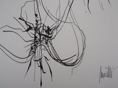Raymond MORETTI : Moment d'intimité, Lithographie originale (photo de détail 2) - Crédit photo : Galerie Art.Paris