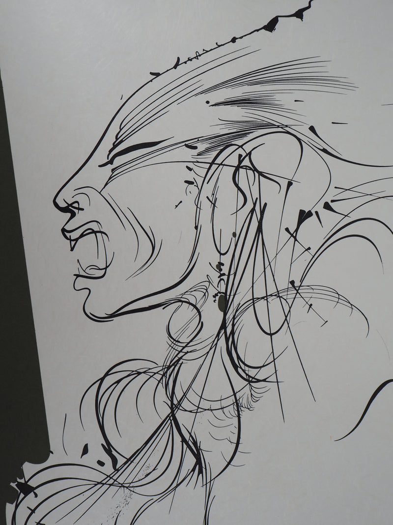 Raymond MORETTI : Le cri, Lithographie originale (photo de détail 3) - Crédit photo : Galerie Art.Paris