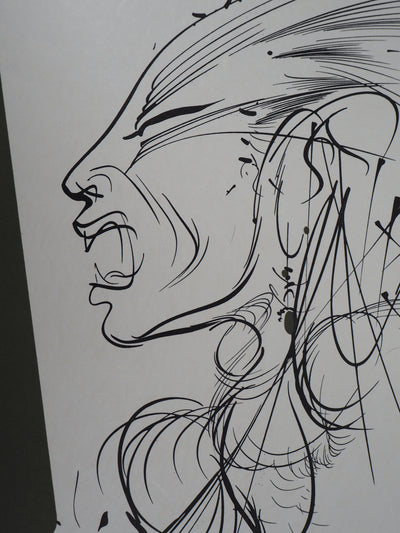 Raymond MORETTI : Le cri, Lithographie originale (photo de détail 4) - Crédit photo : Galerie Art.Paris
