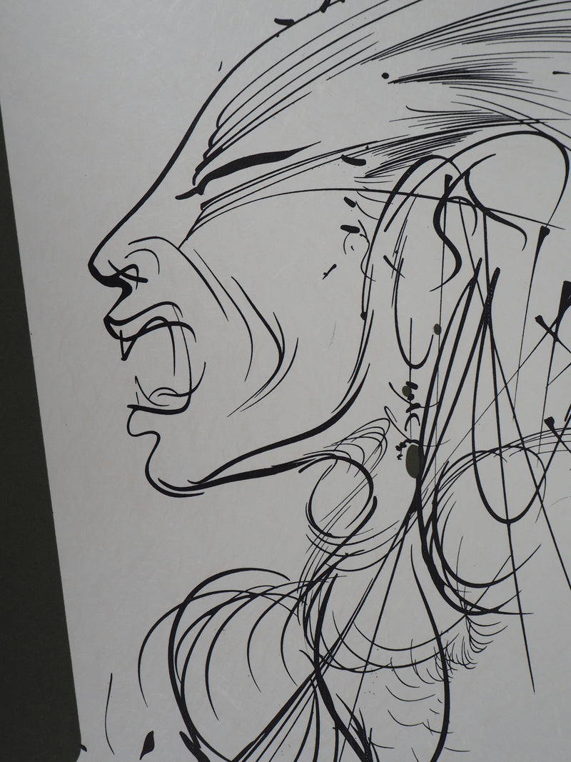 Raymond MORETTI : Le cri, Lithographie originale (photo de détail 4) - Crédit photo : Galerie Art.Paris