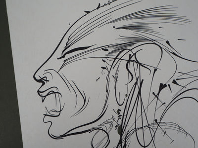 Raymond MORETTI : Le cri, Lithographie originale (photo de détail 5) - Crédit photo : Galerie Art.Paris
