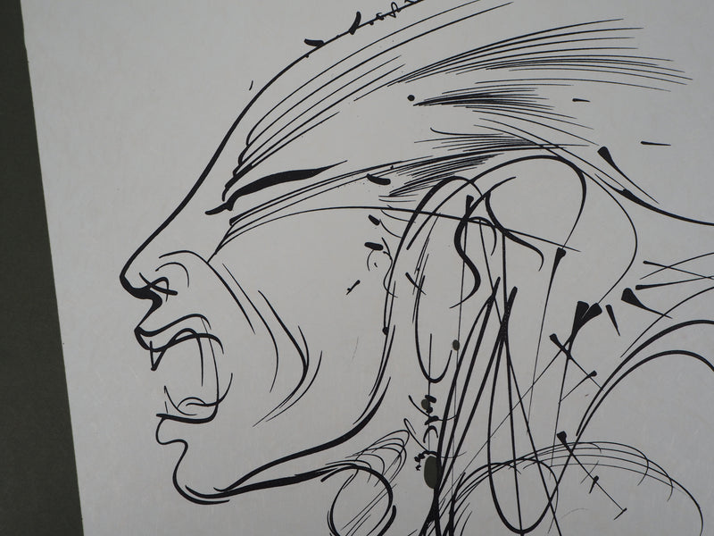 Raymond MORETTI : Le cri, Lithographie originale (photo de détail 5) - Crédit photo : Galerie Art.Paris
