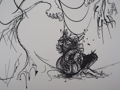 Raymond MORETTI : La chute, Lithographie originale (photo de détail 6) - Crédit photo : Galerie Art.Paris