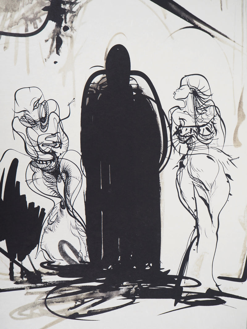 Raymond MORETTI : La proposition, Lithographie originale (photo de détail 3) - Crédit photo : Galerie Art.Paris