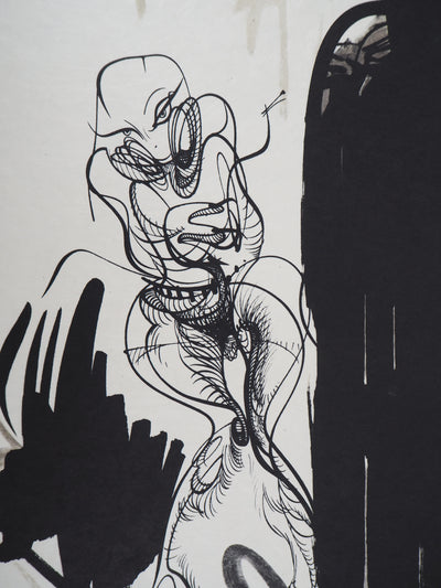 Raymond MORETTI : La proposition, Lithographie originale (photo de détail 4) - Crédit photo : Galerie Art.Paris