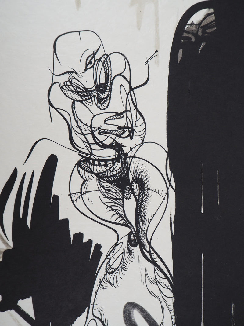 Raymond MORETTI : La proposition, Lithographie originale (photo de détail 4) - Crédit photo : Galerie Art.Paris