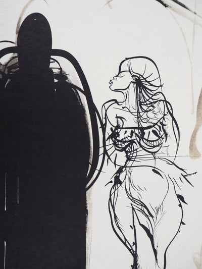 Raymond MORETTI : La proposition, Lithographie originale (photo de détail 6) - Crédit photo : Galerie Art.Paris