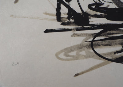 Raymond MORETTI : La proposition, Lithographie originale (photo de détail 5) - Crédit photo : Galerie Art.Paris