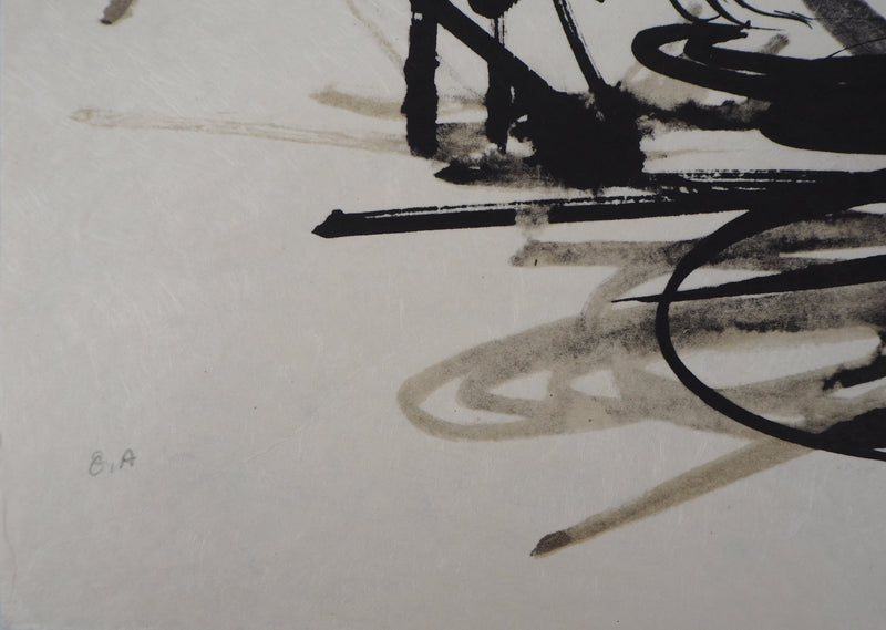 Raymond MORETTI : La proposition, Lithographie originale (photo de détail 5) - Crédit photo : Galerie Art.Paris