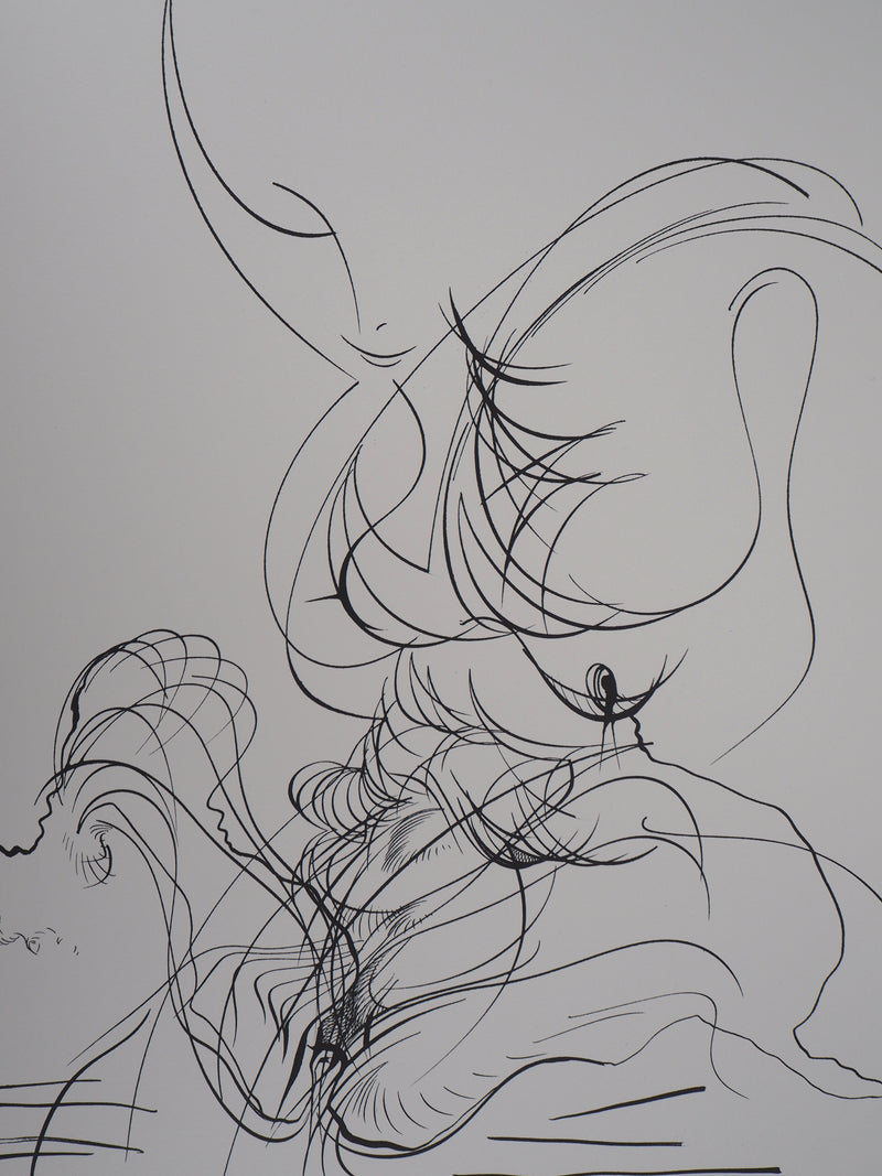 Raymond MORETTI : Corps féminin, Lithographie originale (photo de détail 3) - Crédit photo : Galerie Art.Paris